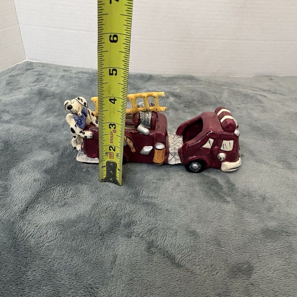 Blue Sky Clayworks Heather Goldminc-Heroes Brigade Firetruck W/ Dalmatian READ - Picture 13 of 13